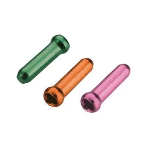 Image of Jagwire Brake/Gear Cable Tips Combo Package Green/Orange/Pink 1.8mm