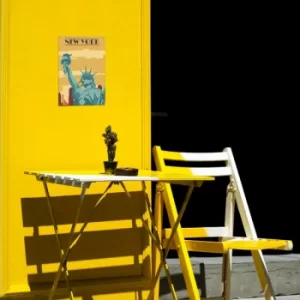 Image of New York 2 Multicolor Decorative Metal Wall Accessory