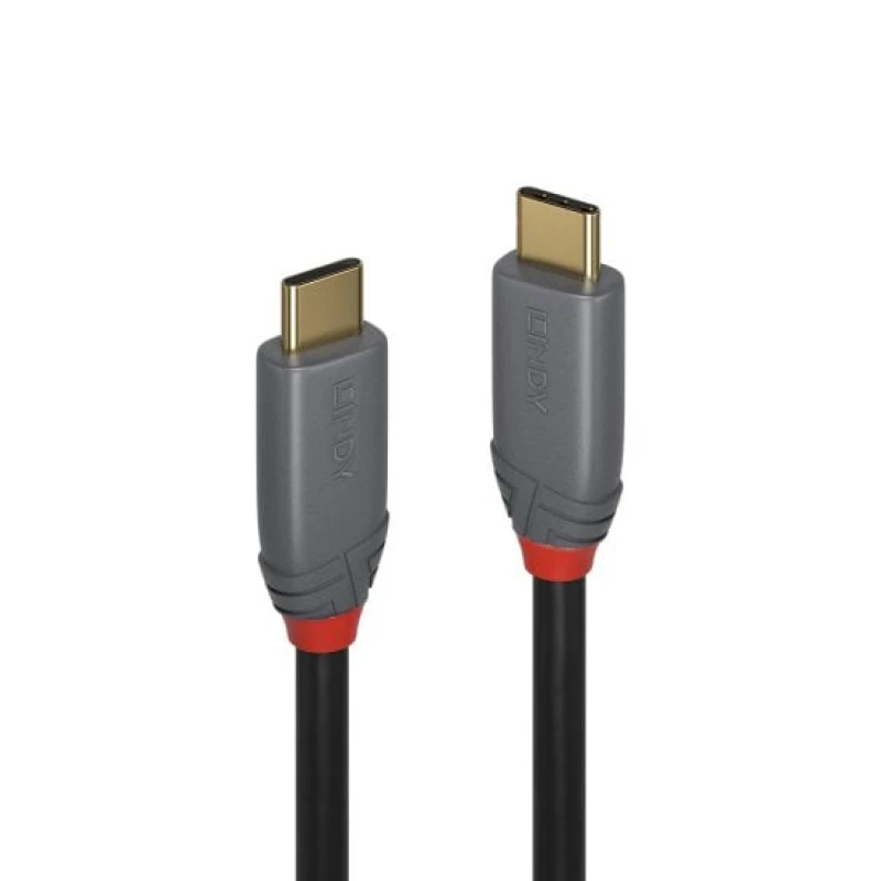 Image of Lindy 7m USB 3.2 Type C to C Cable. 10Gbps. 100W PD. Anthra Line