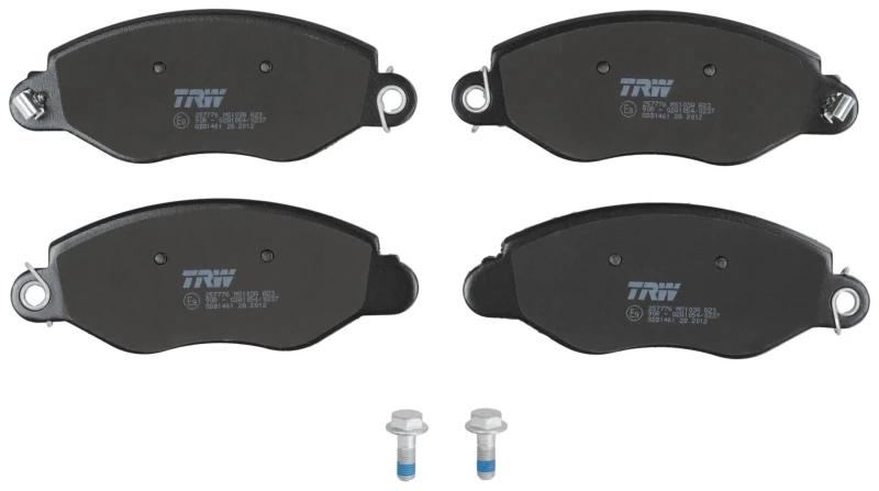 Image of TRW GDB1461 Brake pad set with acoustic wear warning, with brake caliper screws Brake Pad Set,disc brake (402)