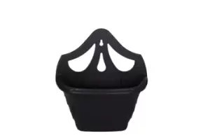 Image of Whitefurze 31cm Venetian Wall Planter, Black