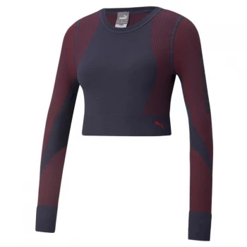 image of Puma Seamless Long Sleeve T Shirt Ladies - Spellbound