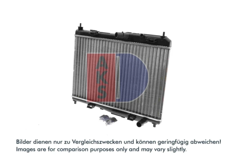 Image of AKS DASIS 090082N Engine radiator Aluminium, Mechanically jointed cooling fins Radiator,engine cooling (470)