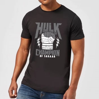 Image of Marvel Thor Ragnarok Hulk Champion Mens T-Shirt - Black - 3XL - Black