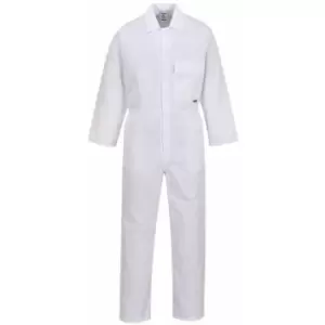 Image of Portwest 2802 - White Standard Coverall boiler suit sz Small Regular
