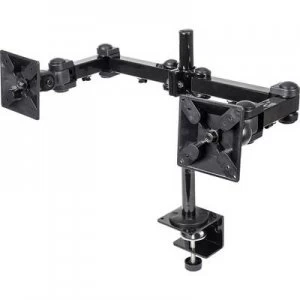 Image of Manhattan 420808 2x Monitor desk mount 25,4cm (10) - 61,0cm (24) Tiltable, Swivelling