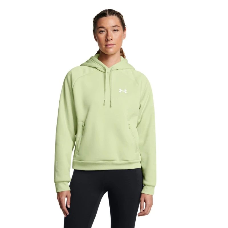 Image of Under Armour Armour Fleece Pro Hoodie Green female 8-10