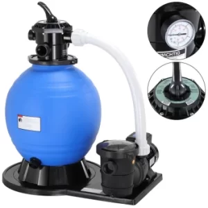 Image of Sand Filter System Pool Filter 15900 L/h 6-Way-Valve 60 L Tank