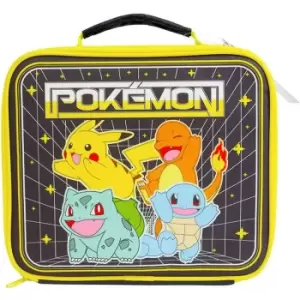 Image of Pokemon Rectangular Lunch Bag (One Size) (Yellow/Black/Blue) - Yellow/Black/Blue