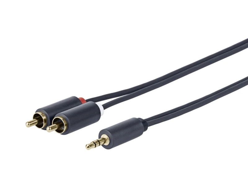 Image of Vivolink PROMJRCA2.5 audio cable 2.5 m 3.5mm 2 x RCA Black
