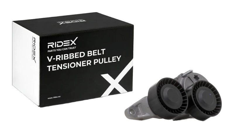 Image of RIDEX 310T0054 Tensioner Pulley Tensioner Pulley,v-ribbed belt (310)
