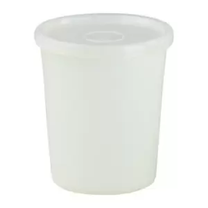 Image of Boite 250ml avec couvercle cloche rond naturel H88xD78mm HUNERSDORFF