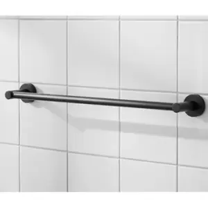 image of Miller Bond Black Towel Rail 645mm