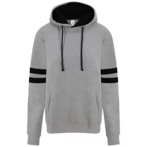 Image of AWDis Unisex Adults Game Day Hoodie (3XL) (Heather Grey/Deep Black)