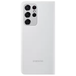 image of Samsung Official Smart Clear View Cover Brand New - Light Grey - Galaxy S21 Ultra 5g