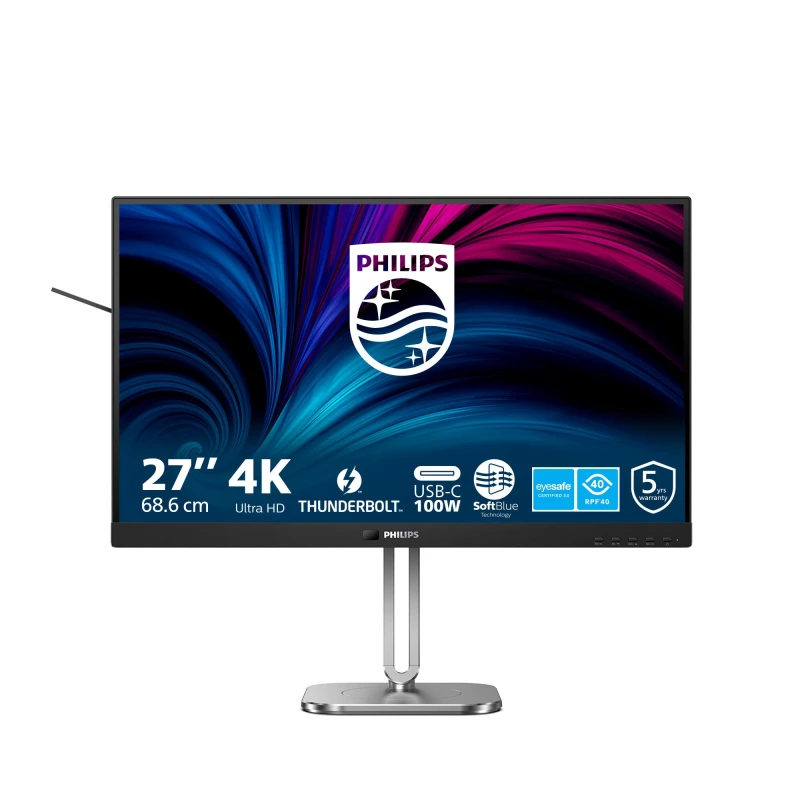 Image of Philips 6000 series 27B2U6903/00 computer monitor 68.6cm (27") 3840 x 2160 pixels 4K Ultra HD LED Anthracite 27B2U6903/00