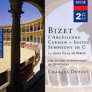 image of Larlesienne Carmen Suites Symphony in C Dutoit by Georges Bizet CD Album