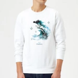 Frozen 2 Nokk Water Silhouette Sweatshirt - White - XXL