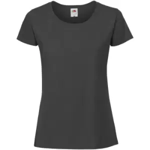 Image of Fruit Of The Loom Womens/Ladies Fit Ringspun Premium Tshirt (XL UK) (Light Graphite)