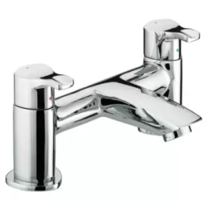 image of Bristan Capri Pillar Bath Filler Tap Chrome - 534556