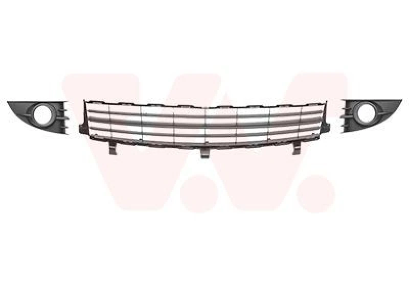 Image of VAN WEZEL Bumper grill VAN WEZEL 4376590