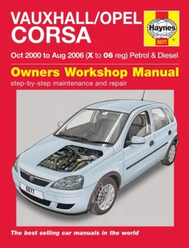 image of Vauxhall/Opel Corsa Petrol & Diesel - X to 06 Reg 5577A HAYNES