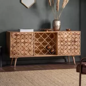 Crossland Grove Como Wine Sideboard Burnt Wax