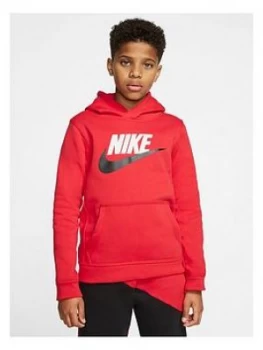 Image of Nike Boys Club Hoodie - Red