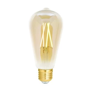 image of 4Lite WiZ Connected SMART LED WiFi Filament Bulb ST64 Clear Amber - 4L1-8014