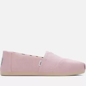 TOMS Womens Alpargata Vegan Canvas Pumps - Chalk Pink Heritage - UK 6