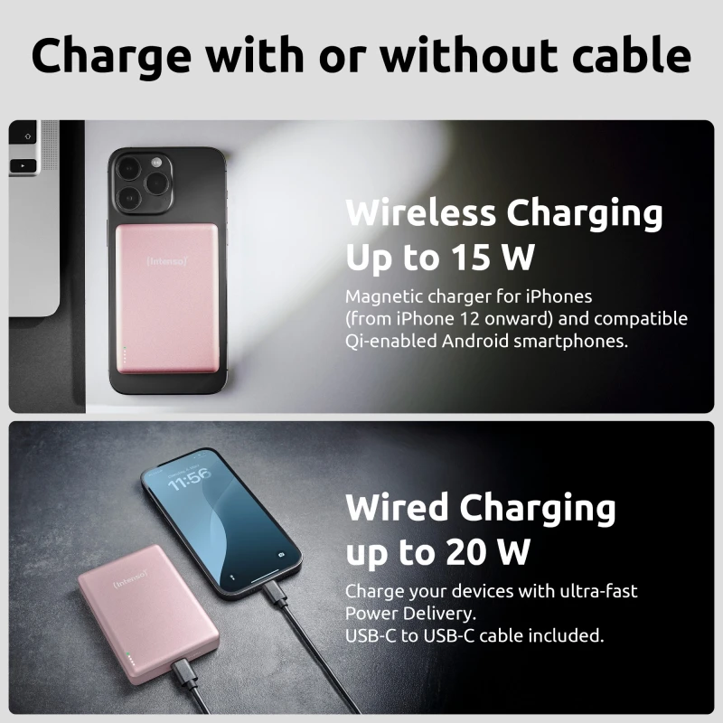 Image of Intenso MW10000 Magnetic Power Bank 10000 mAh - MagSafe Compatible. 15