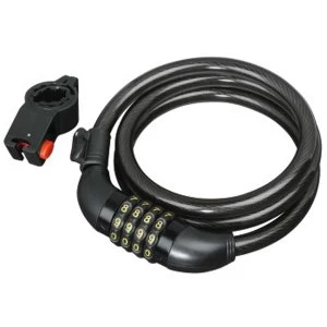 Image of Hama Bicycle Combination Spiral Lock, 120 cm, black