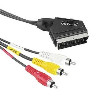Image of Hama Video Connecting Cable Scart Male Plug - 3 RCA Male Plugs, 1.5 m