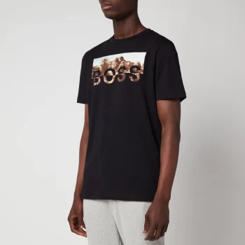 Image of BOSS Casual Mens Tyro 3 Crewneck T-Shirt - Black - XL
