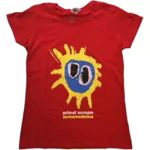 Image of Primal Scream - Screamadelica Ladies X-Large T-Shirt - Red