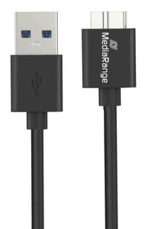 Image of MediaRange USB-A to Micro-B USB 3.0 Charge and Sync Cable. USB 3.0. 5