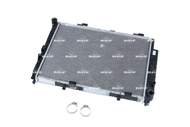 Image of NRF 53784 Engine radiator EASY FIT Brazed cooling fins, Aluminium, with mounting parts Aluminium Radiator,engine cooling (470)