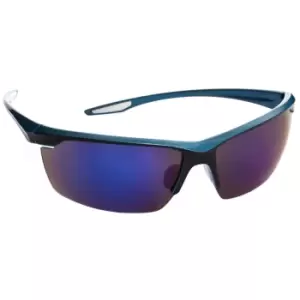 image of Trespass Adults Unisex Hinter Blue Mirror Sunglasses (One Size) (Blue)