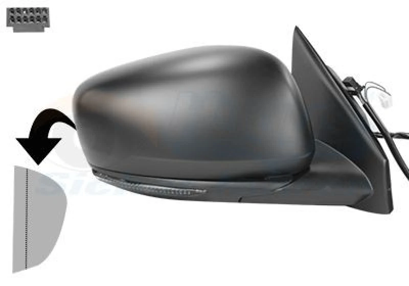 Image of VAN WEZEL Wing mirror VAN WEZEL 4424818