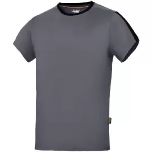 image of Snickers - Mens AllroundWork Short Sleeve T-Shirt (xl) (Steel Grey/Black) - Steel Grey/Black