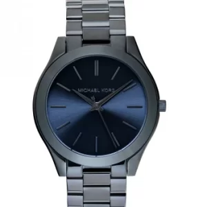 Image of Slim Runway Blue Dial Blue Ion-plated Ladies Watch