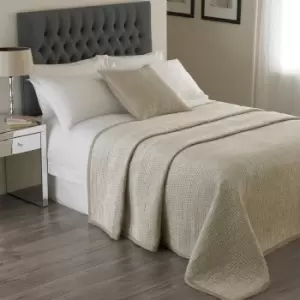Image of Brooklands Bedspread Champagne, Champagne / 265 x 265cm