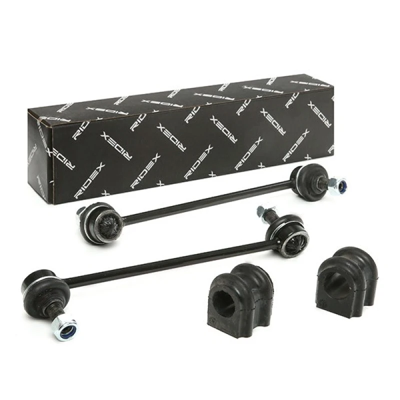Image of RIDEX 1097S0029 Repair Kit, stabilizer suspension Front axle both sides, with coupling rod Steel Repair Kit,stabilizer suspension (1097)