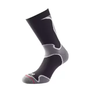 image of 1000 Mile Womens/Ladies Fusion Socks (6 UK-8 UK) (Black/Grey)