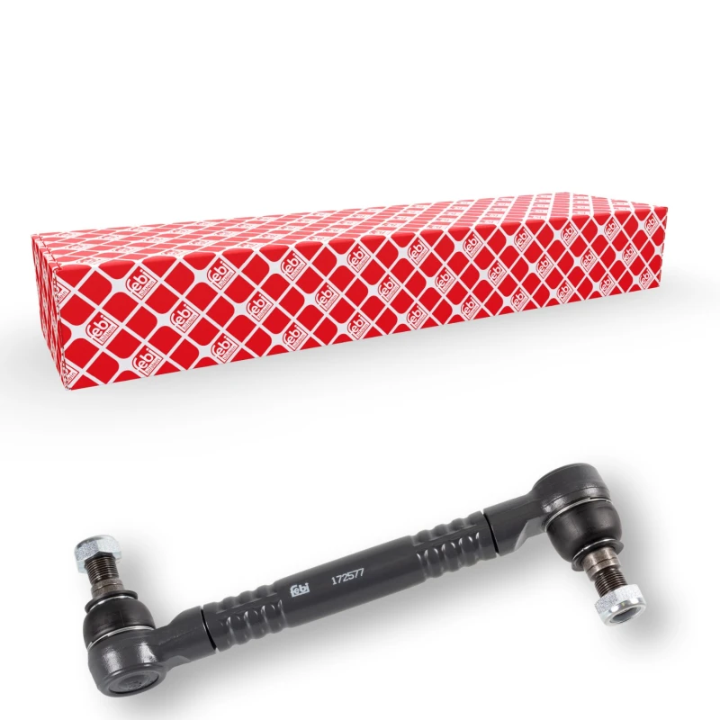 Image of FEBI BILSTEIN 172577 Anti-roll bar link ProKit Front Axle Right, with lock nut Link Stabiliser (3229)