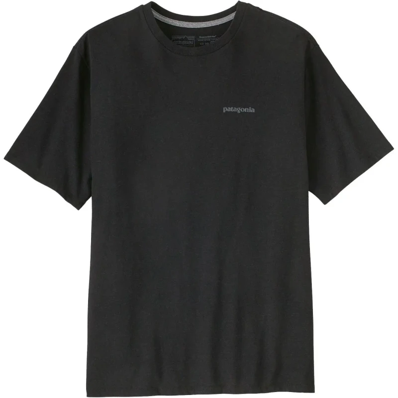 Image of T-Shirt Patagonia Flying Fish Responsibili Noir Male M