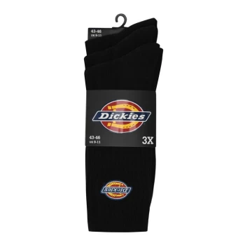 Image of DICKIES Dickies 3 Pack Socks - BLK1 Black