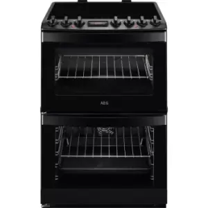 image of AEG CIB6742MCB Electric Cooker with Induction Hob - Black Matte - A Rated