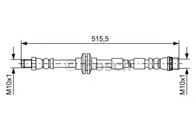 Image of Bosch 1 987 481 733 Brake Hose Brake Hose (83)