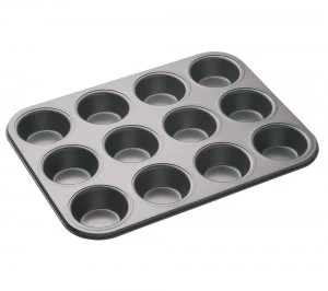 image of Master CLASS KCMCHB7 12 cup Non-stick Cupcake Tin